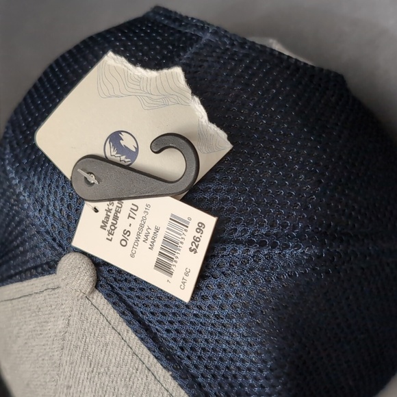 NWT,Wind River Outfitters Men's Blue/Gray Mesh, Snapback Trucker Hat,O/S. - Picture 6 of 9